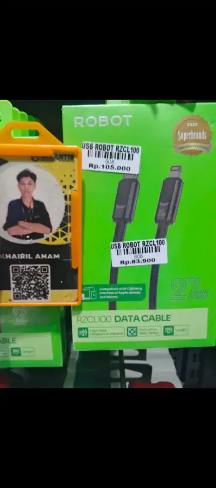 KABEL DATA ROBOT RZCL100 C to L 27Watt