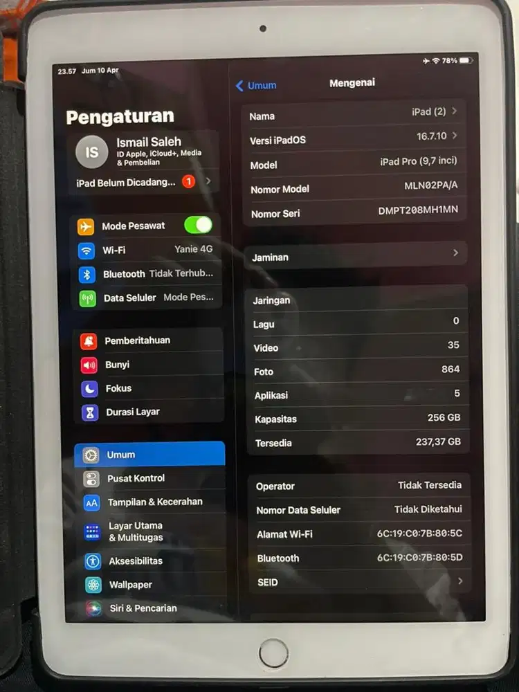 Ipad pro 9,7 inch 256 gb