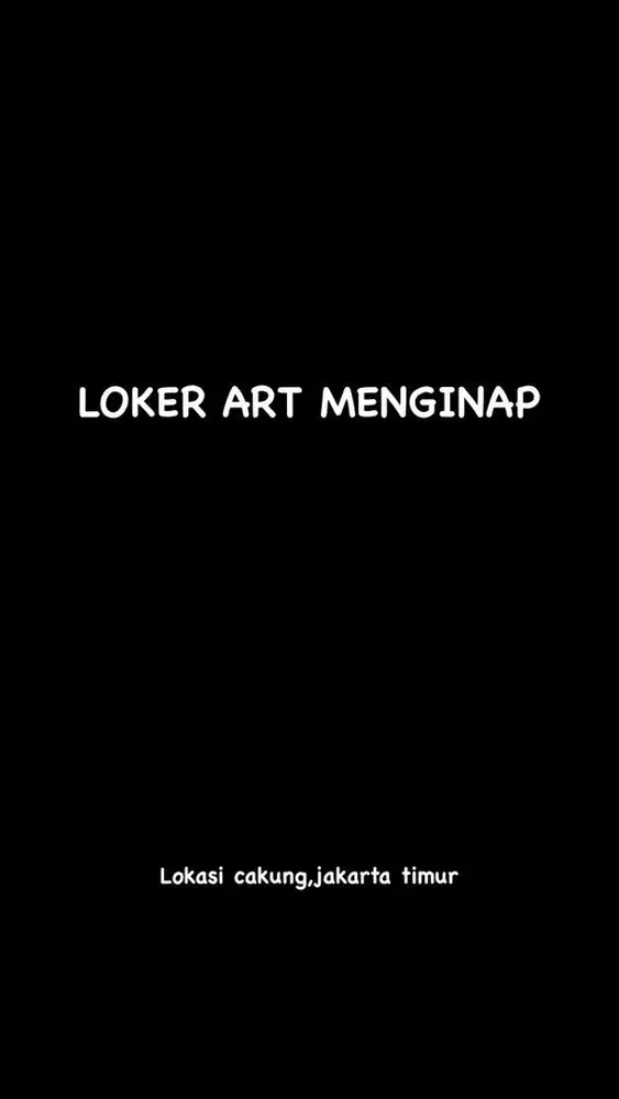 Loker art menginap