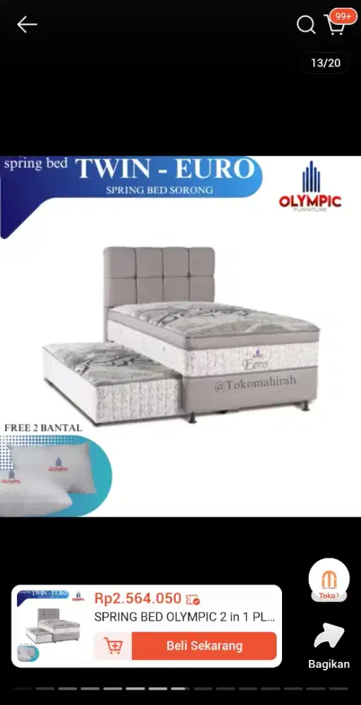 Dijual Kasur Sorong Bagian Atas Saja gambar hanya pemanis beda warnaaj