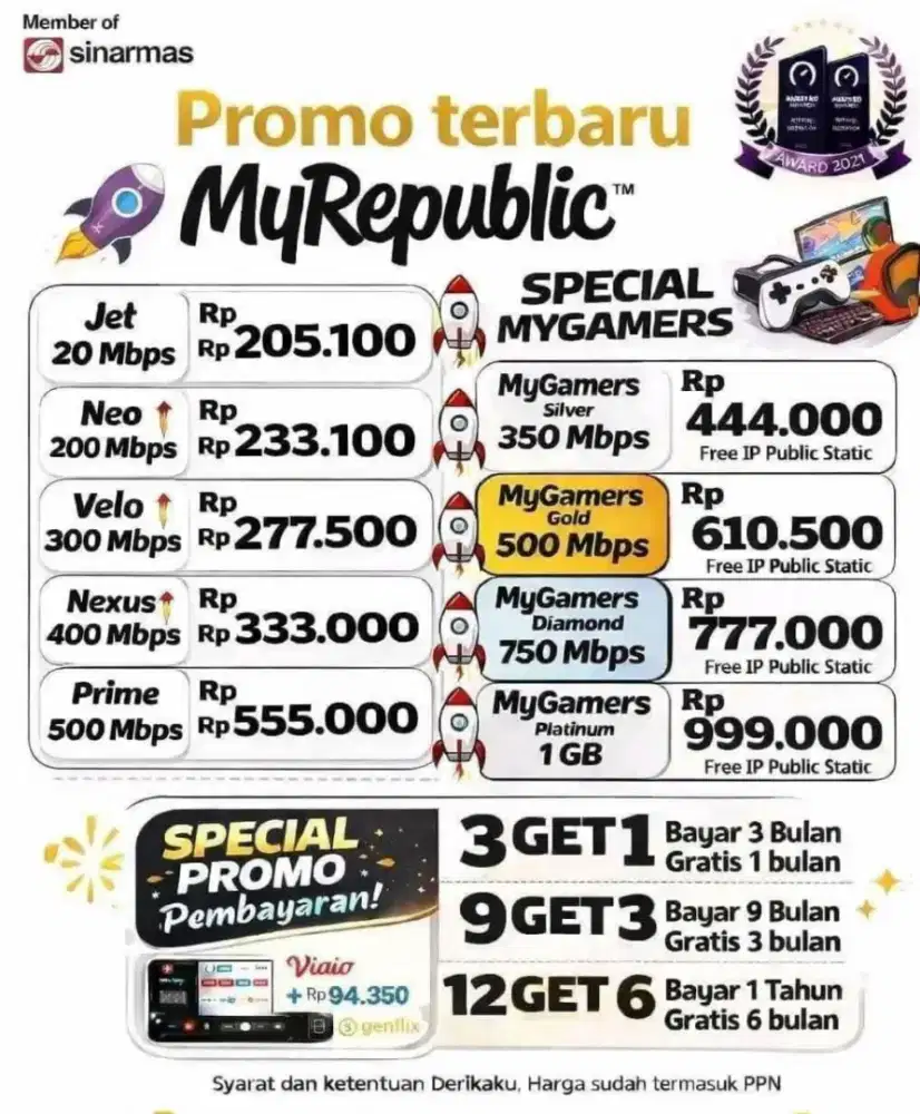 Bogor promo Internet Myrepublic WiFi Myrepublic