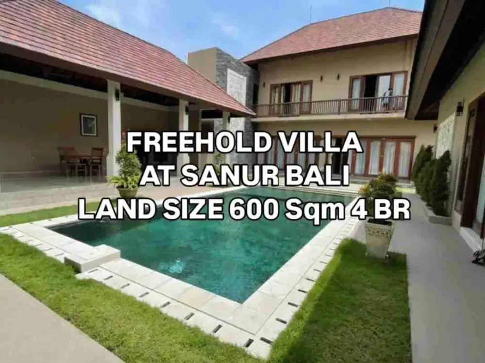 Villa Luas di Daerah Sanur Denpasar Selatan Bali