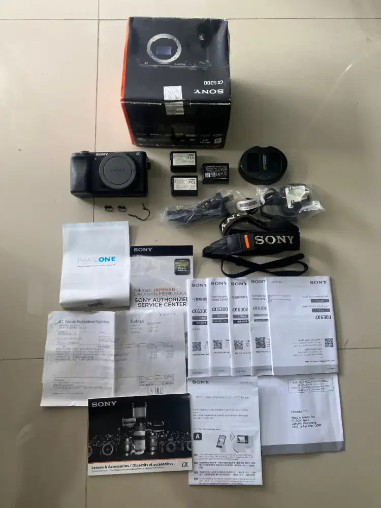 Kamera Camera Mirrorless Sony A6300 Boduly Only Ex Garansi Resmi Mulus