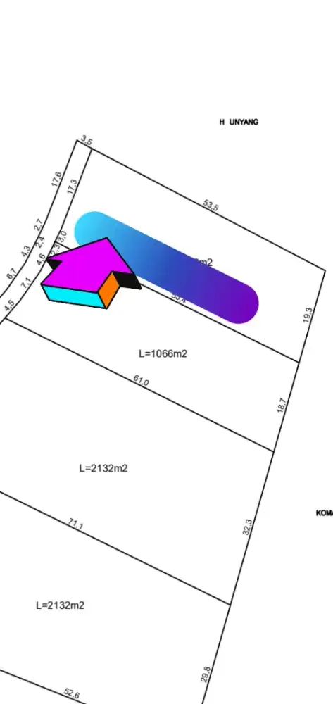Dijual Tanah 300 meter dari jalan raya utama