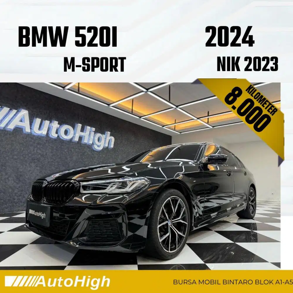 DP10% [Km8.000] 520i M-Sport 2023 Black Reg 2022 #AUTOHIGH