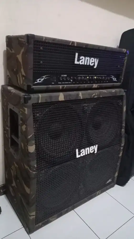 Ampli gitar laney LX120RH CAMO Army edition head cabinet 412