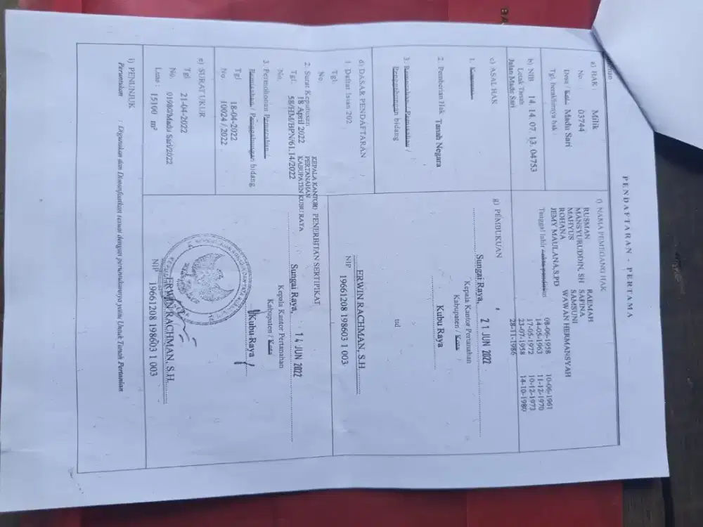 Di jual Tanah di Madusari desa kapur 2.8  M  Nego