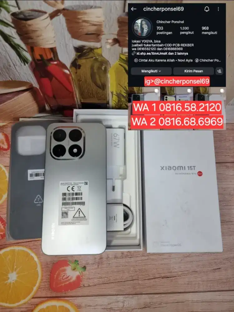 Jual hp likeNEW Xiaomi 15T 5g RAM 12gb istimewa BH 100% grns des 2027