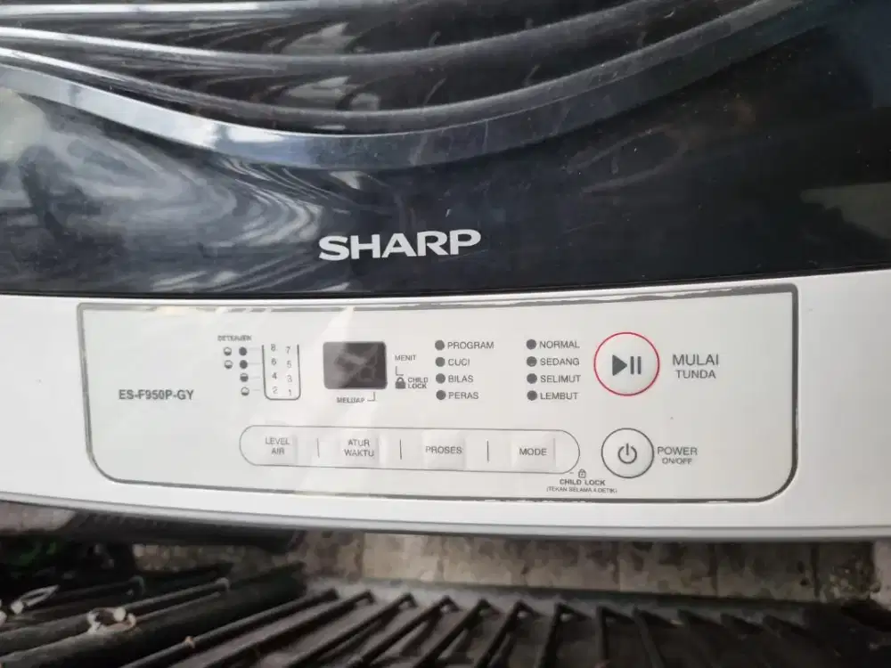Mesin Cuci Sharp ES-F950P-GY 7.5Kg 1 Tabung Bekas