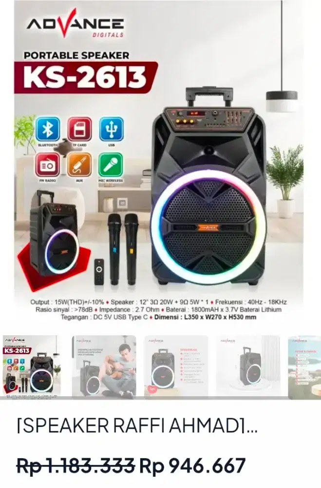 Speaker Bluetooth Advance 12