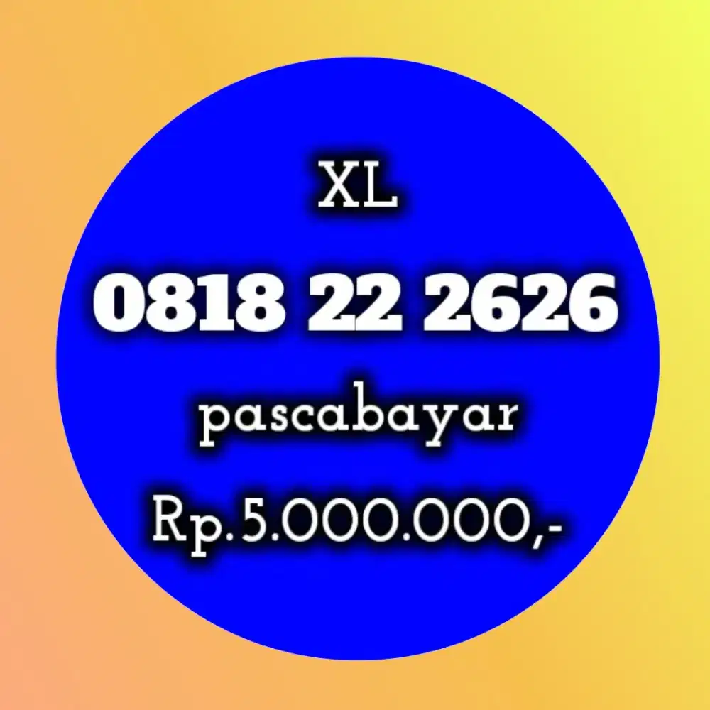 nomor cantik koleksi XL 2626