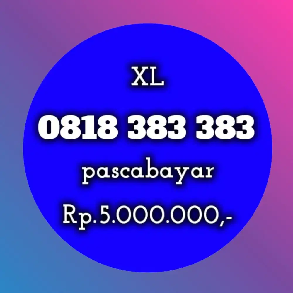 nomor cantik koleksi XL 383 383
