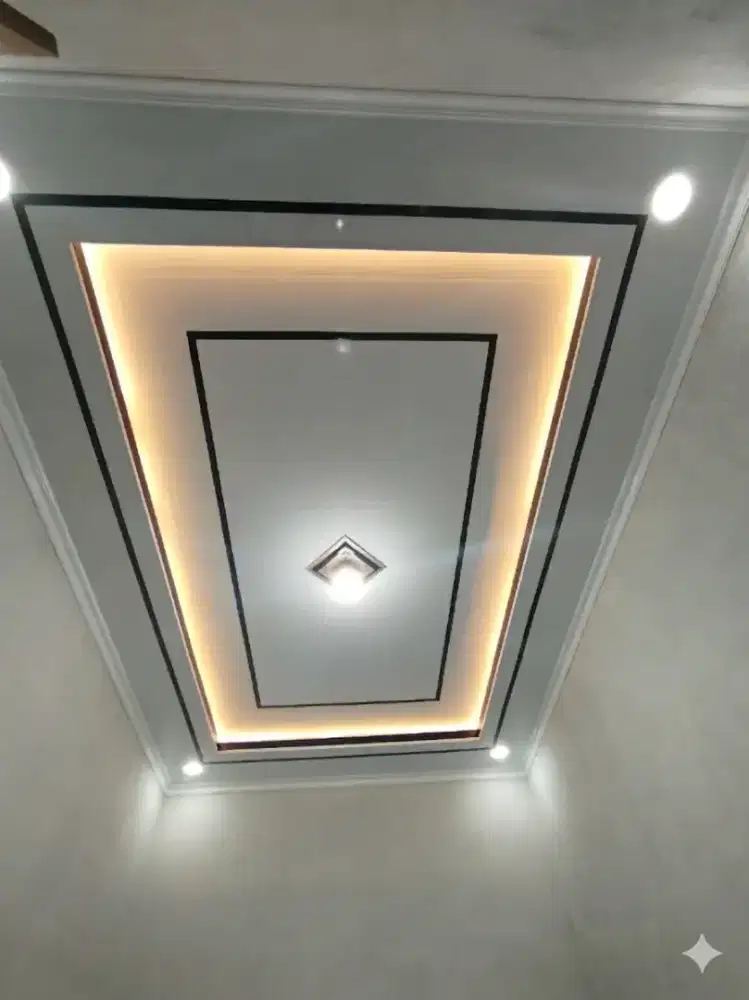 Pasang plafon pvc dan WPC