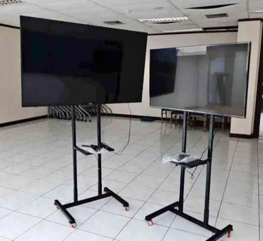 Bracket standing tv roda led lcd