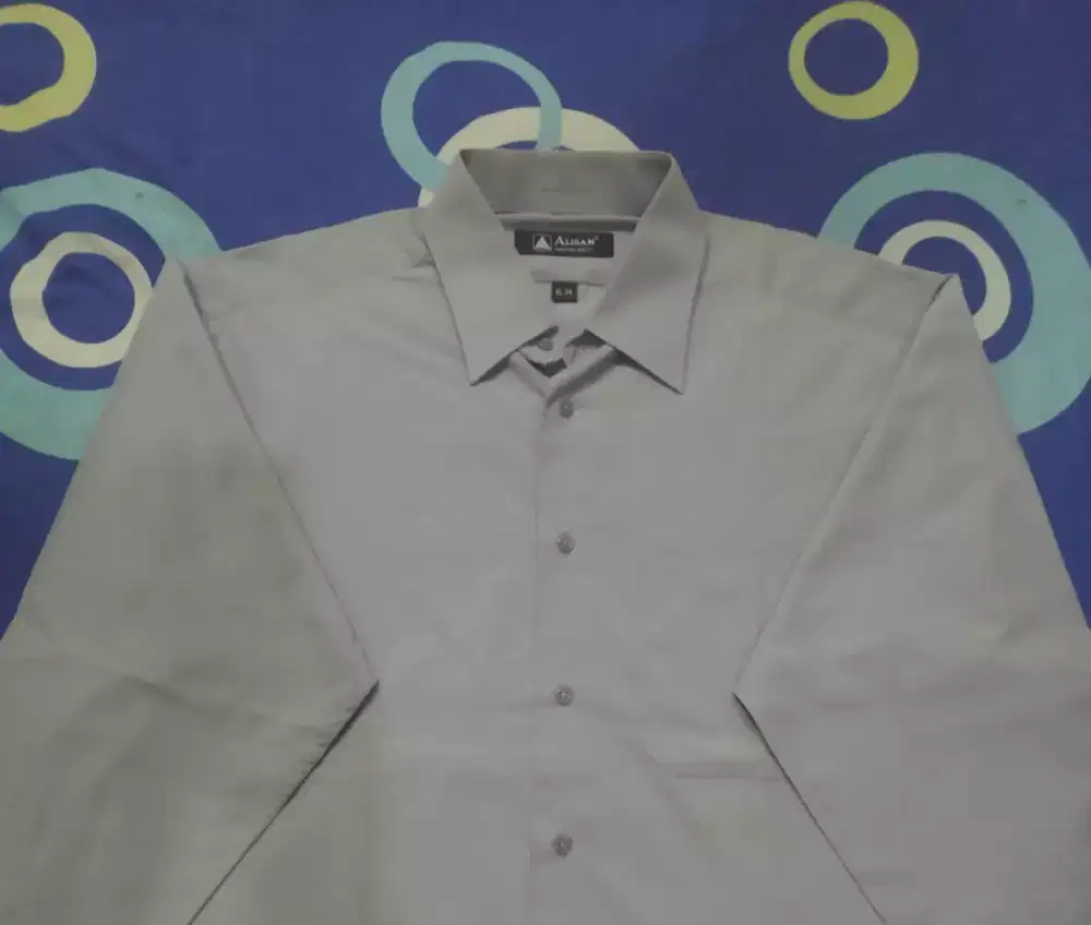 Kemeja Alisan Light Grey/Abu2 Muda