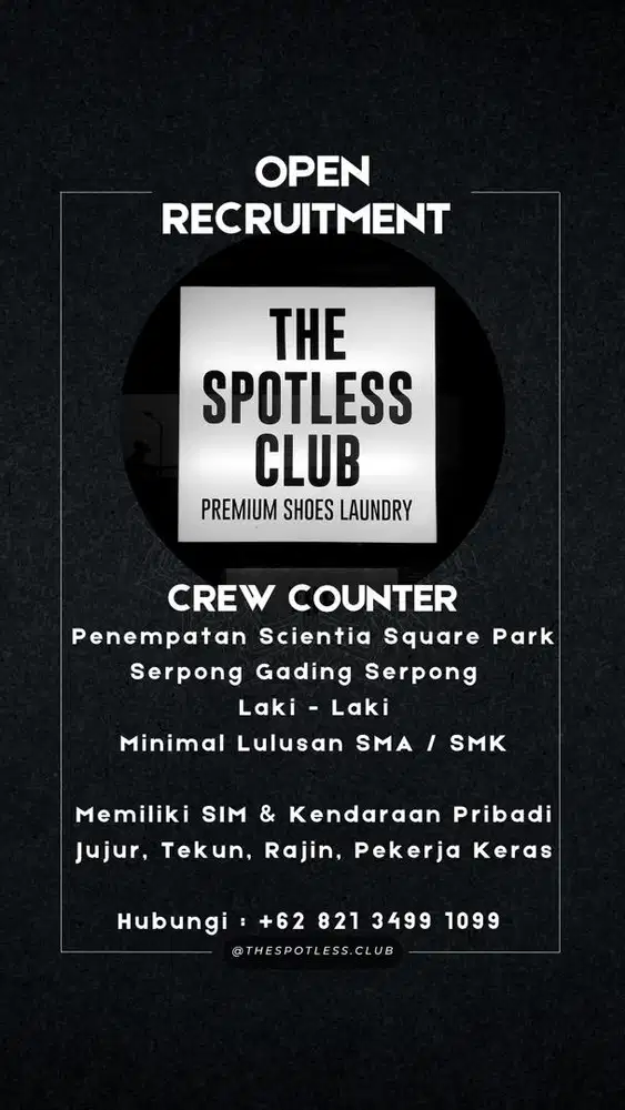 Open Recruitmen Crew Counter