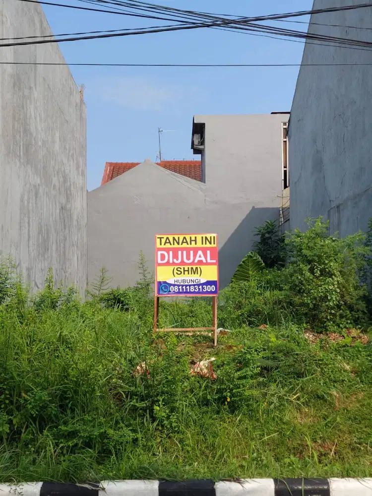 Tanah pinggir jalan utama Bukit Cimanggu City dekat Alfamidi Marcopolo