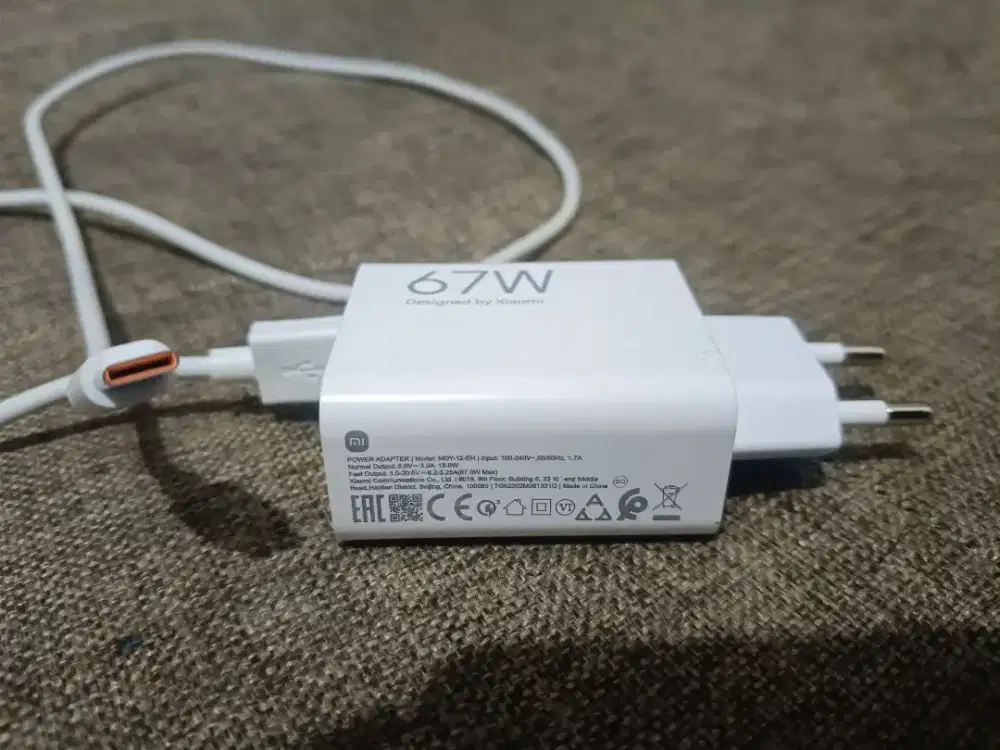 Charger xiami 67 watt