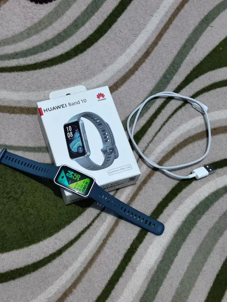 Huawei Band 10 Biru Alumunium Fullset