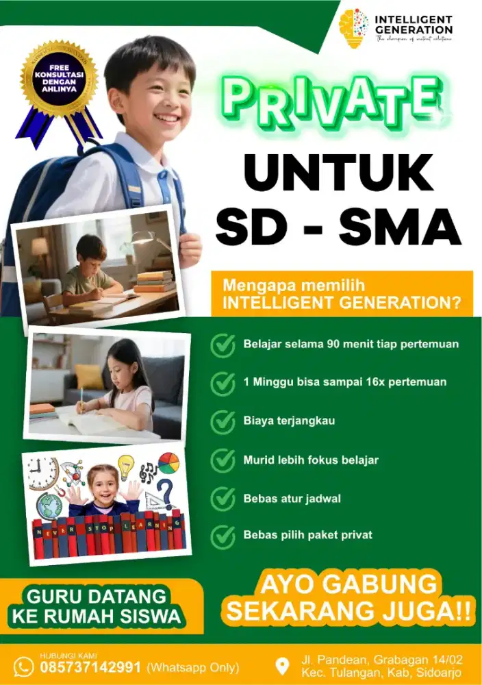 Les Privat Matematika SD - SMA - GRATIS BIAYA PENDAFTARAN