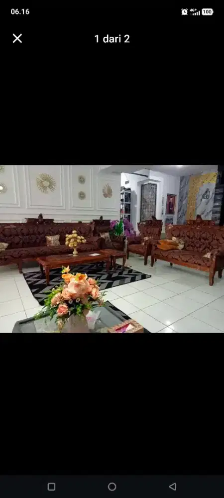 Kursi jati ukir garuda