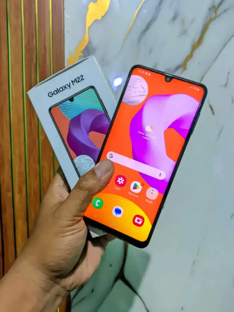 Samsung m22 fullset ram 6/128