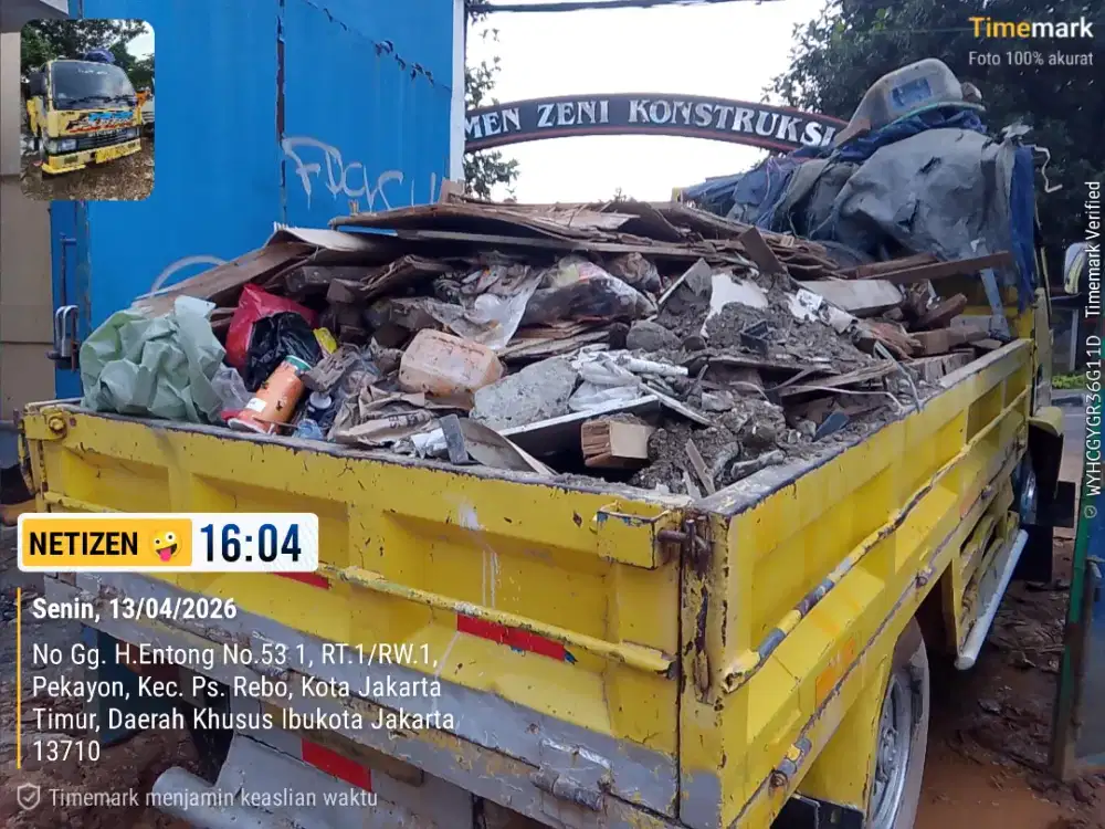 Jasa buang puing dan angkut sampah