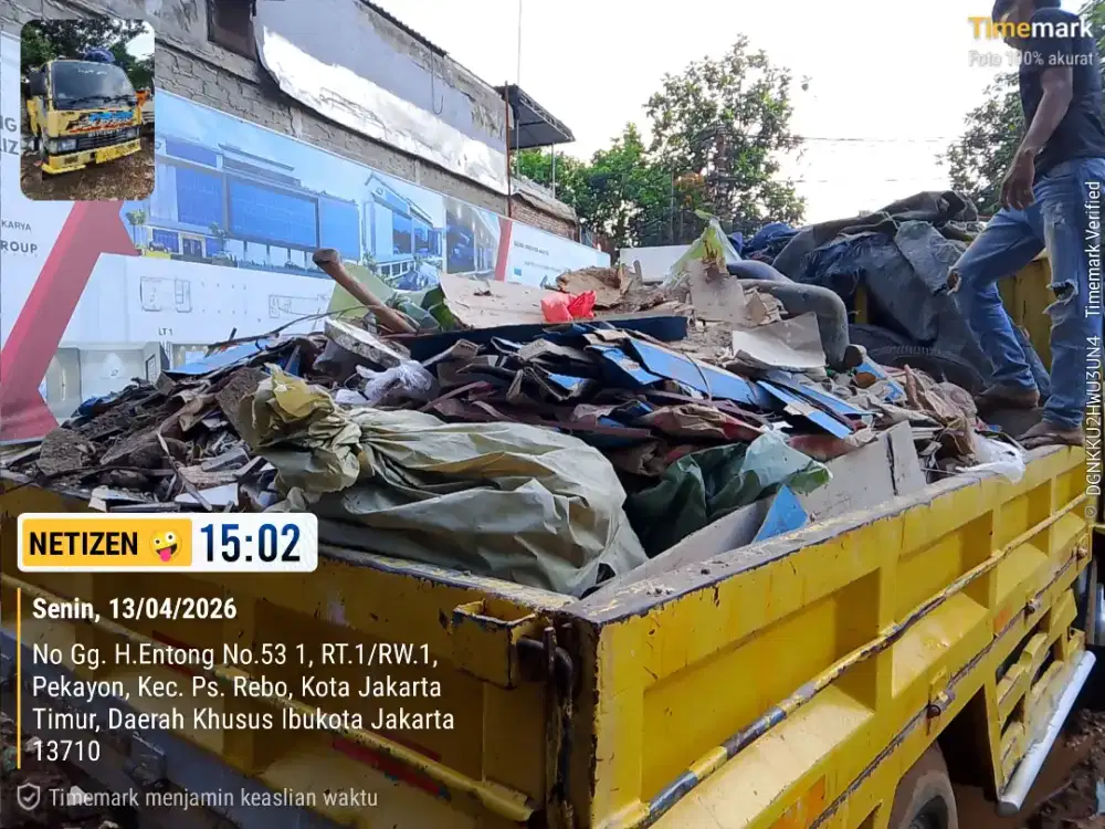 Jasa buang puing dan pengurugan