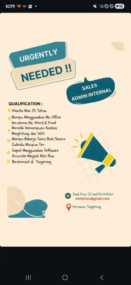 Admin sales marketing