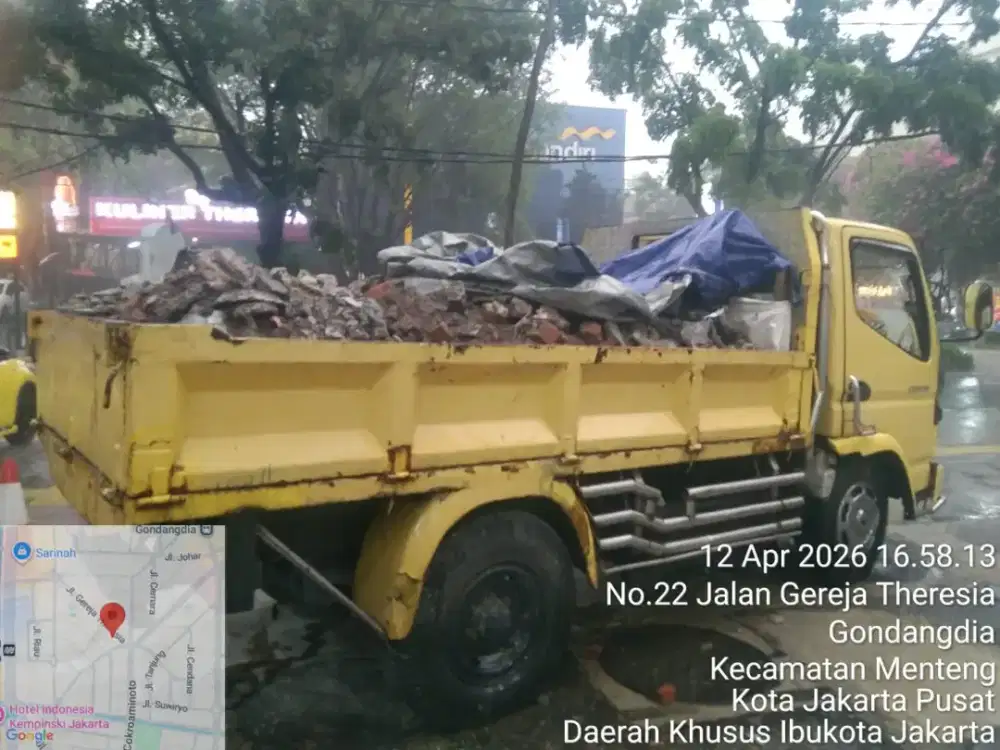 Jasa buang puing dan angkut sampah
