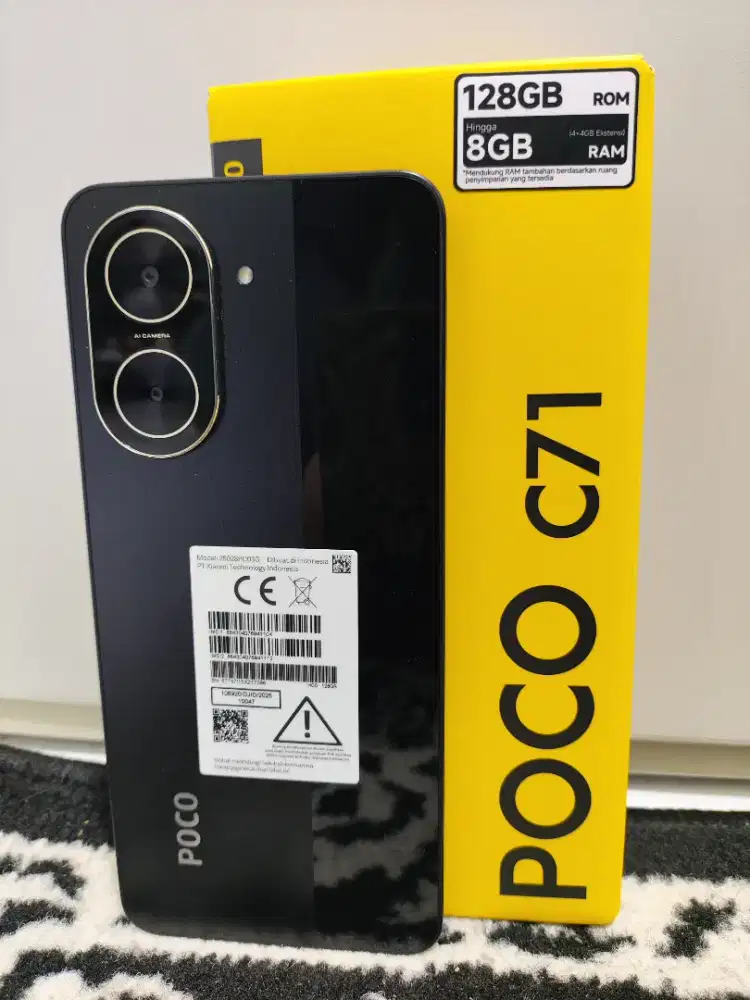 POCO C71 RAM 4/128GB FULSET ORI LIKE NEW