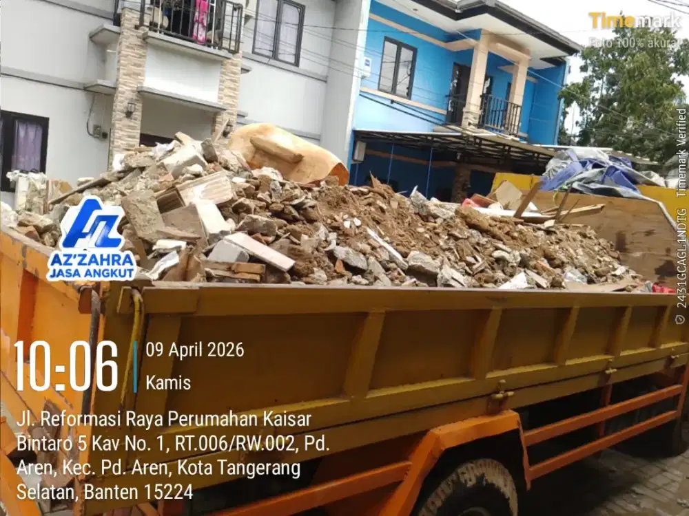 Jasa buang puing dan buang sampah