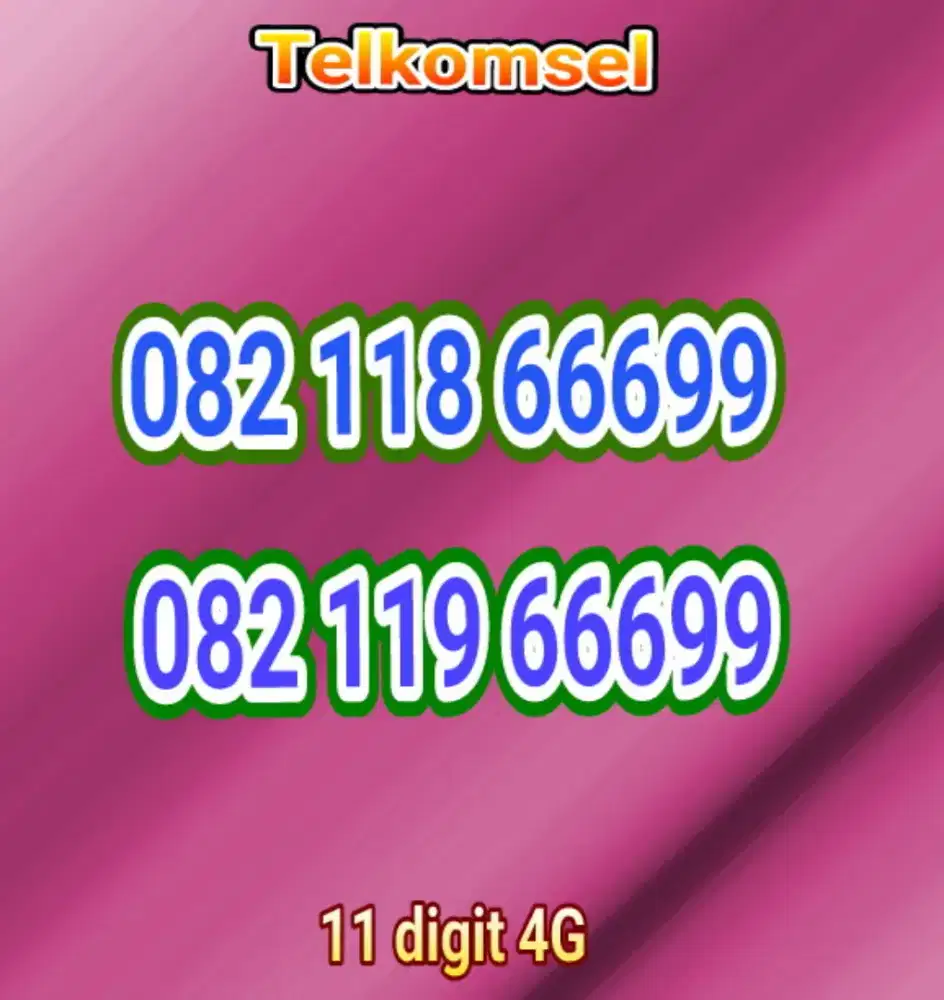 Perdana cantik Telkomsel cauple 11digit