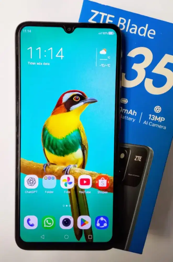 ZTE Blade A35 Lengkap Ram 4GB+8GB, internal 64GB