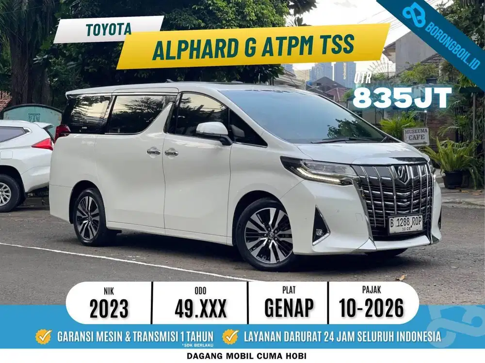 ALPHARD G ATPM TSS AT 2023 PUTIH FAVORIT
