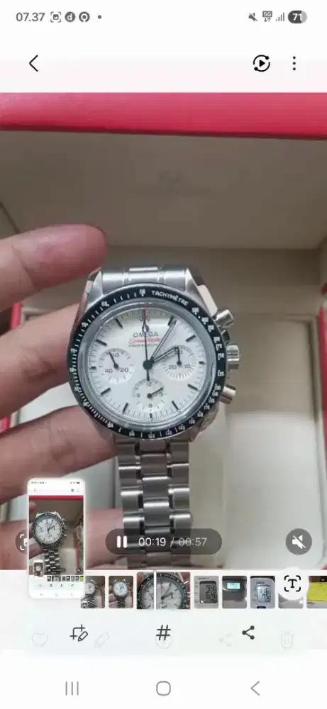 Jam tangan Omega speed master KW tier 5