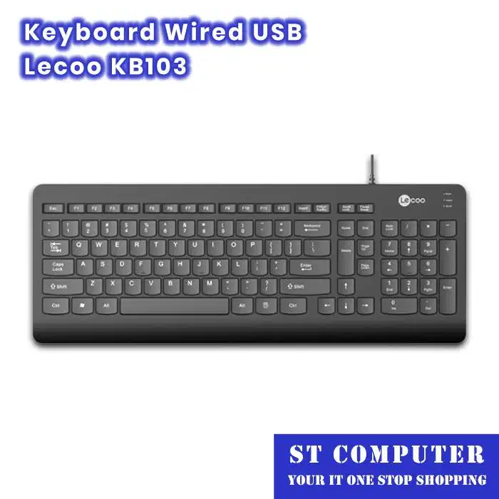 Keyboard Wired USB Lecoo KB103