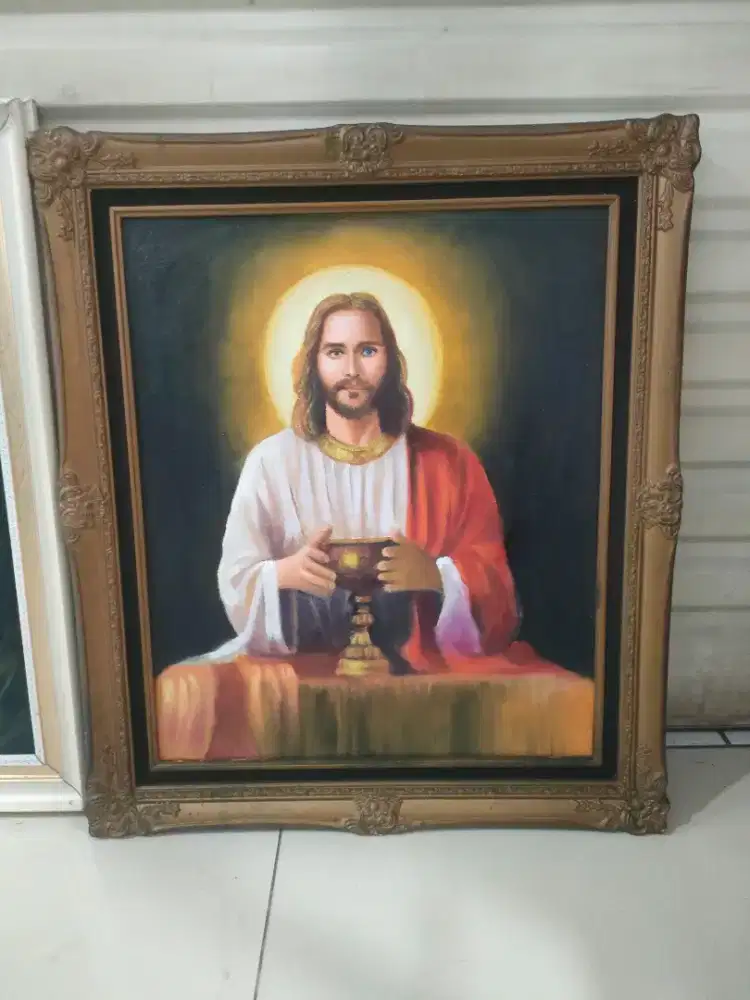 Lukisan rohani kanvas baru ok