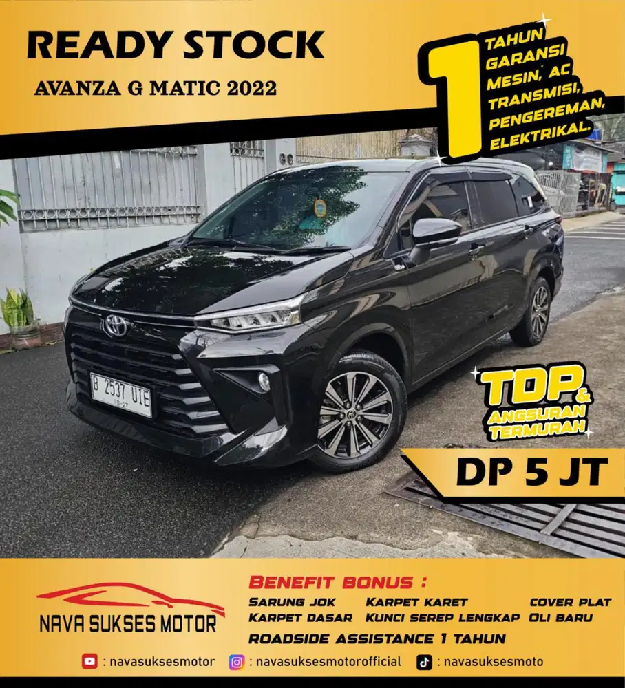 TDP 5 JUTA - AVANZA G AT 2022