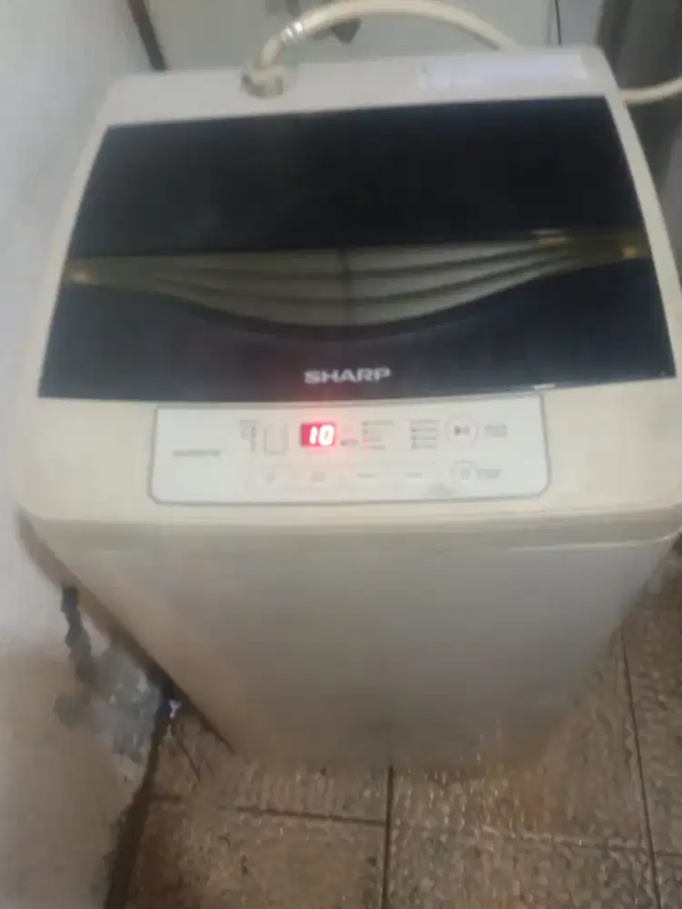 Mesin cuci Sharp ES-F950-GY 1 Tungku kapasitas 7,5KG