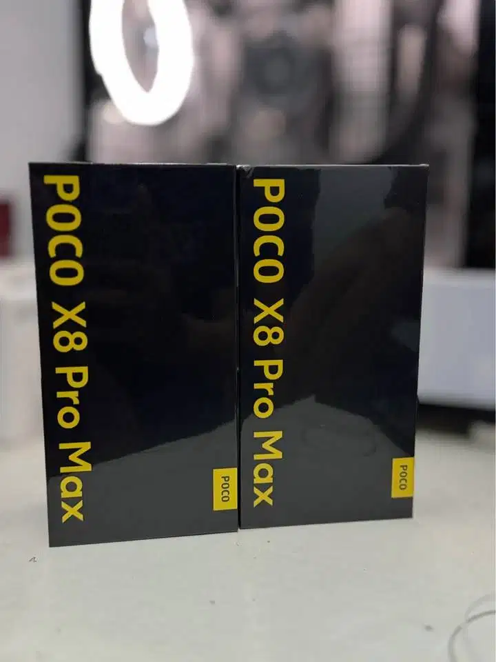 POCO X8 PROMAX PUTIH/BIRU SEGEL BOX