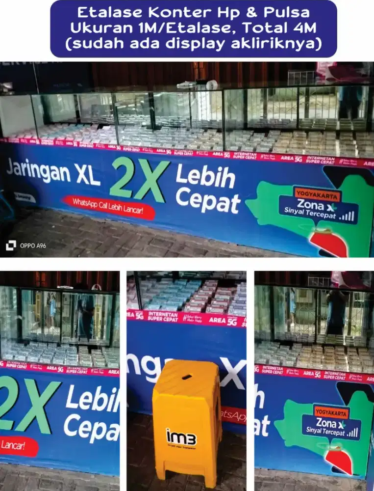Etalase Konter Pulsa