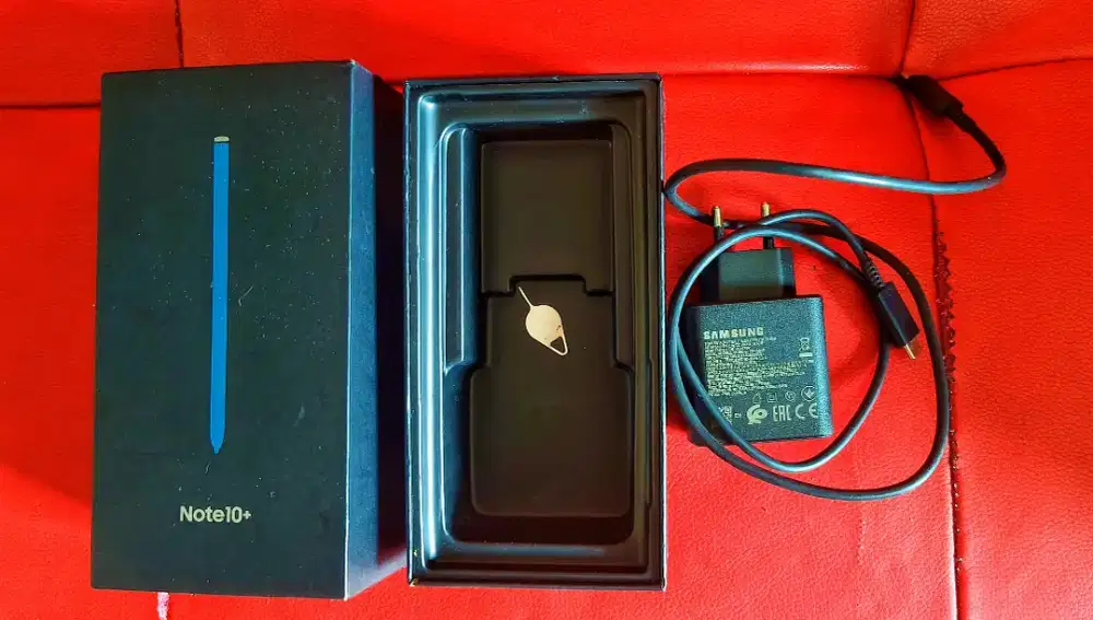 SAMSUNG NOTE 10 PLUS FULLSET ORI ADA MINUS LAYAR GREEN