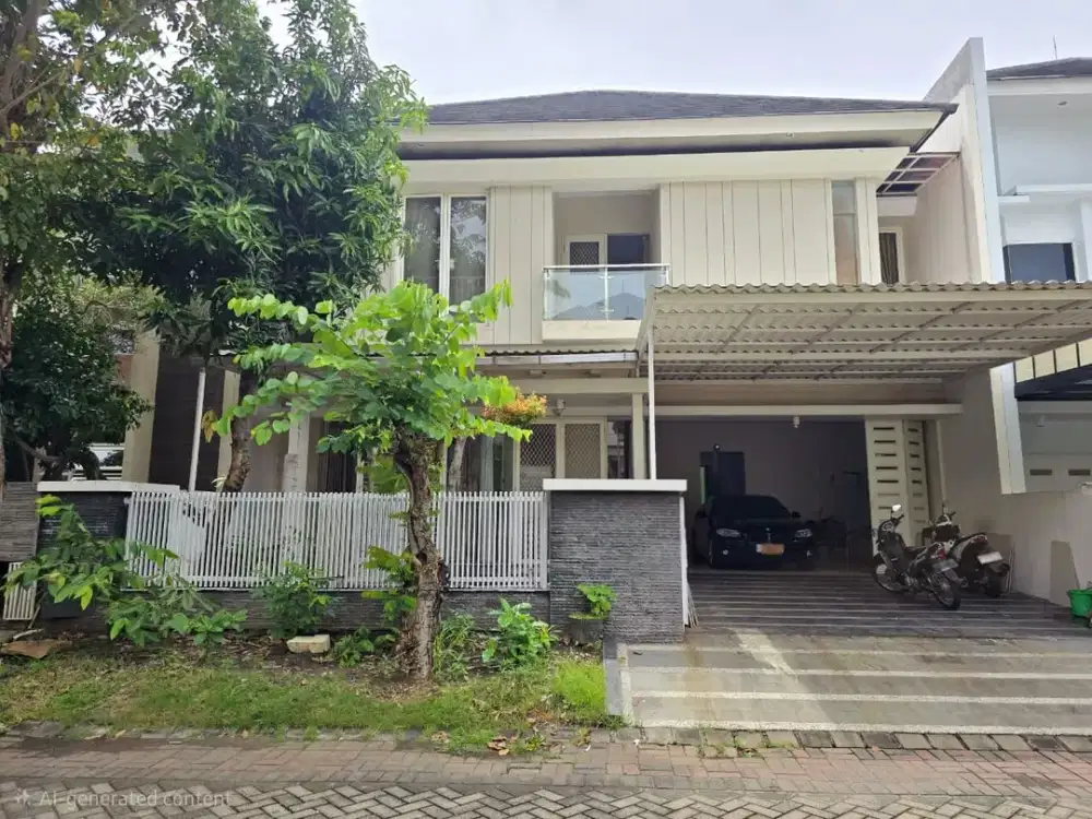Rumah Minimalis Modern 2 Lt Murah Pakuwon City Depan