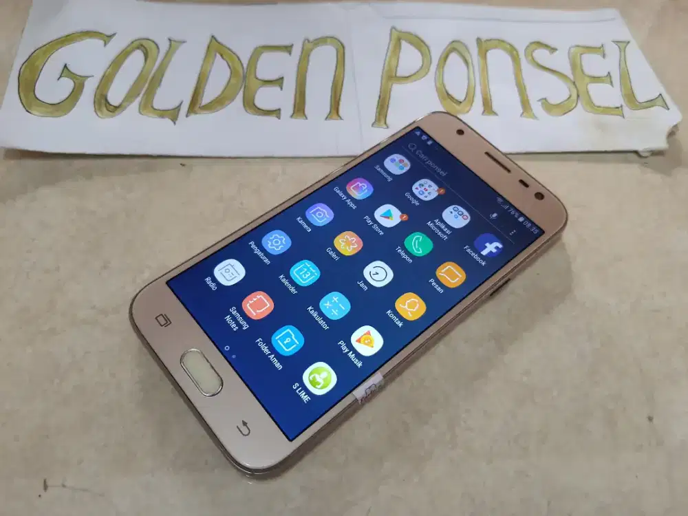 Samsung J3 Pro,Gold(16Gb/Ram 2Gb)4G.Ori-Golden Ponsel