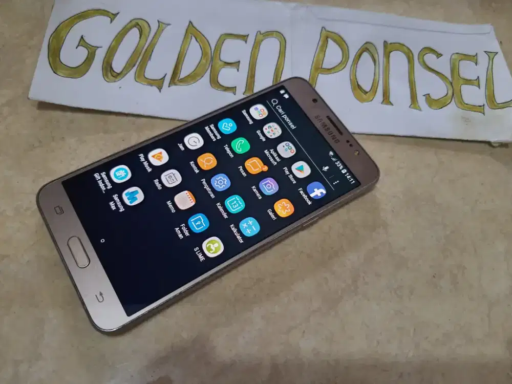 Samsung J7-6 Gold(16Gb/Ram2Gb)4G.Ori-Golden Ponsel
