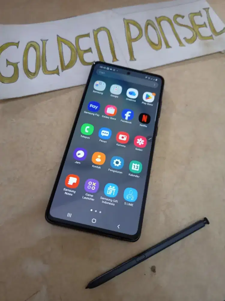 Galaxy Note10Lite(128Gb/Ram8Gb)Spen Ori SEIN.perfect-Golden Ponsel