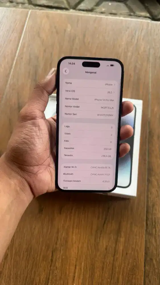 iPhone 14 Pro Max 256GB BEACUKAI SETARA IBOX