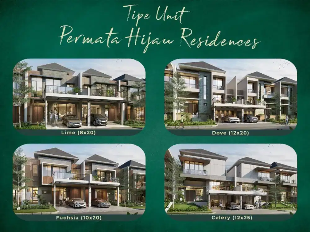 Rumah Pik 2 Permata Hijau Residences Uk 12X25 Hrg 10M Bs KPR