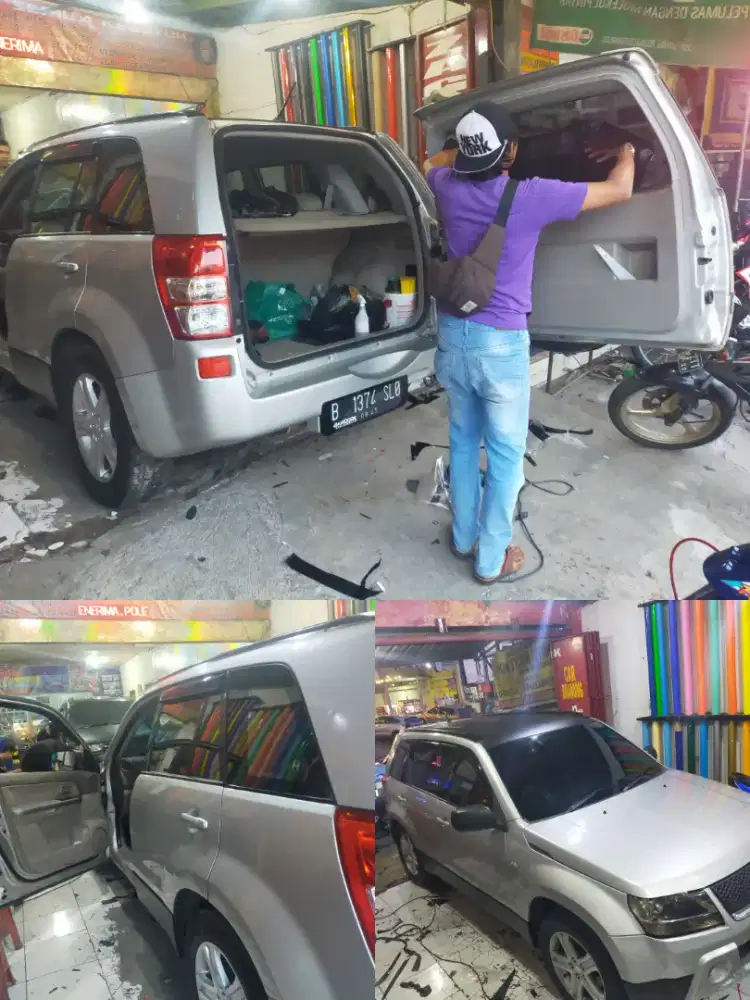 Murmer kaca film 3m dll cover jok mobil wrapping sticker panggilan